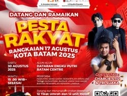 Sambut HUT RI Ke-80 Di Batam, Wako Amsakar Bersama Wawako Li Claudia Mengundang Seluruh Masyarakat Hadir Dalam Pesta rakyat